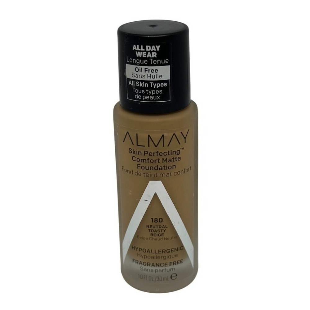 ALMAY Skin Perfecting‎ Comfort Matte Foundation 180 Neutral Toasty Beige 1oz NEW